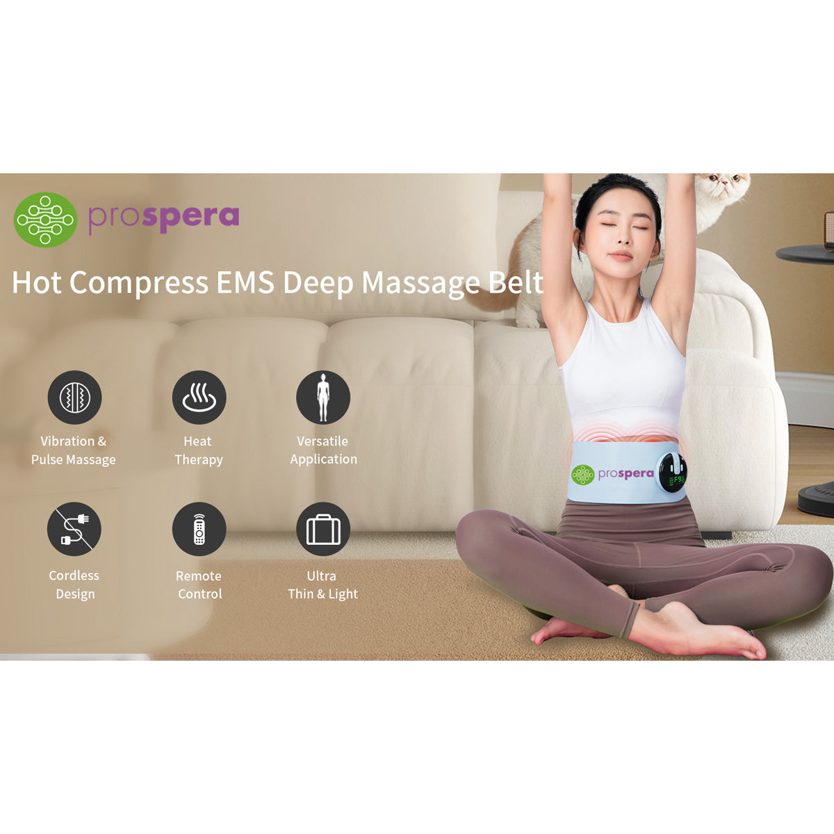Hot Compress E.M.S. Massage Belt - image 4
