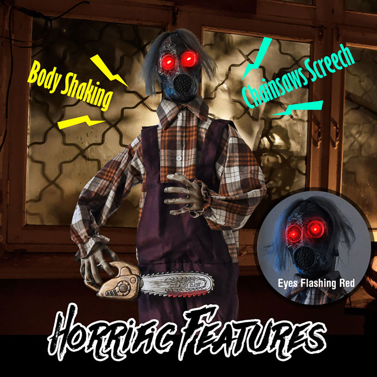 Mechanized Shaking Scary Man with Lights and Sound - image 5