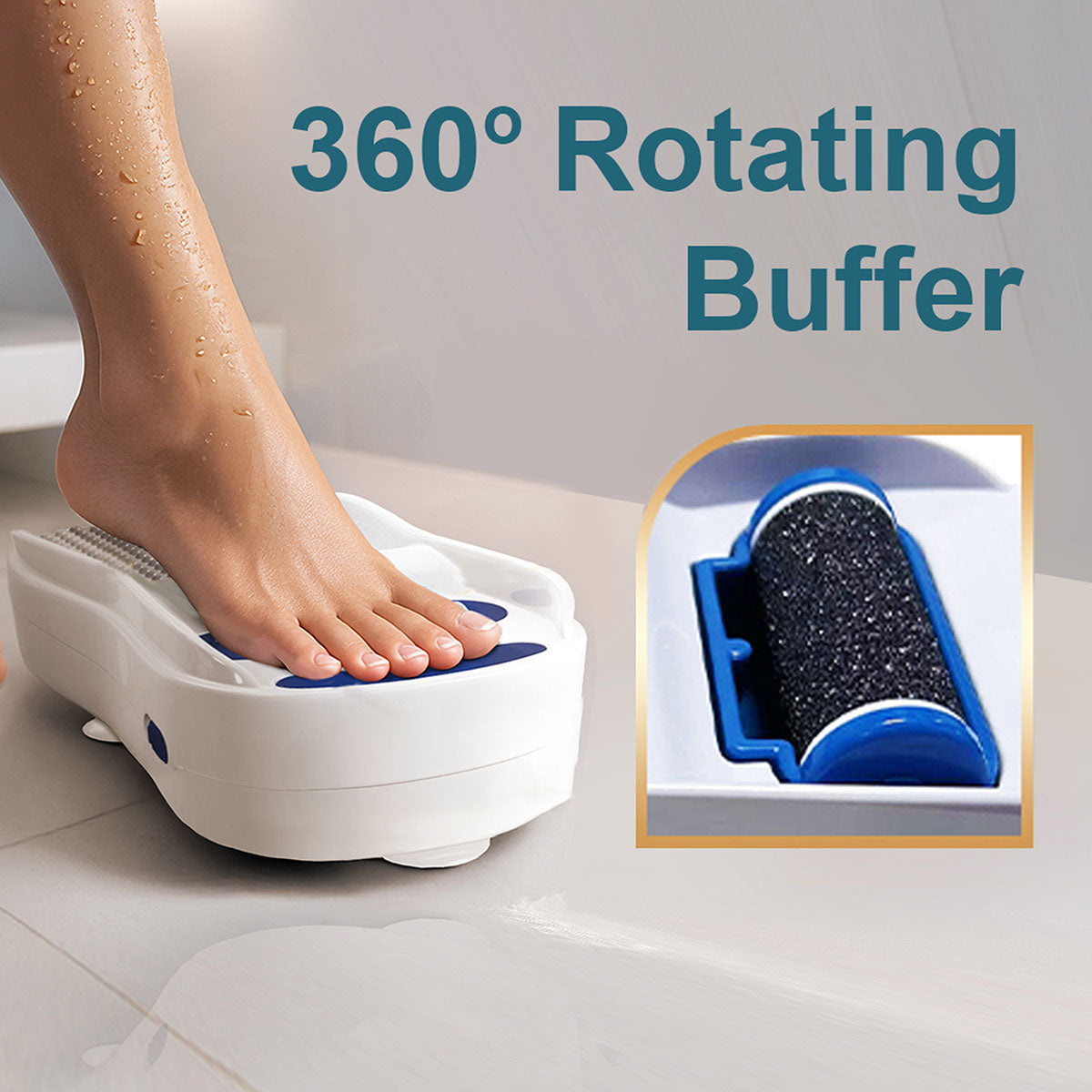 Hands Free Waterproof Foot Exfoliator - image 3