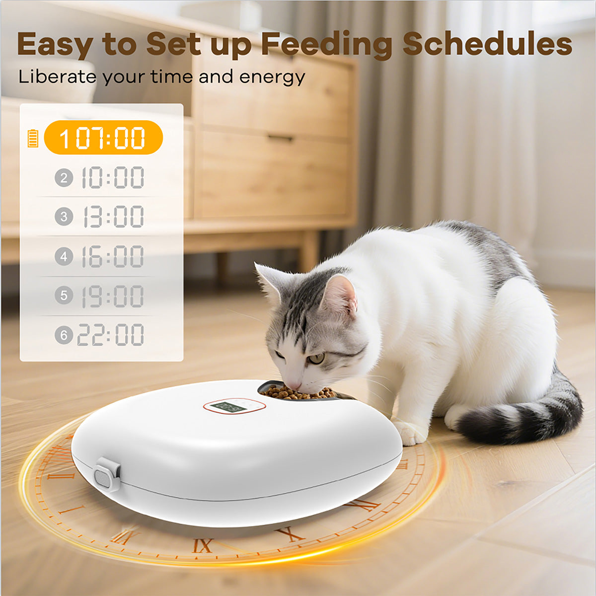 6-Meal Automatic Pet Feeder by Sharper Image - image 9