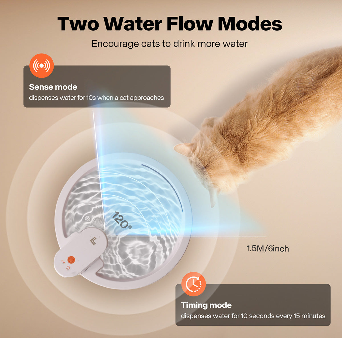Wireless Smart Pet Water Fountain by Sharper Image - image 4