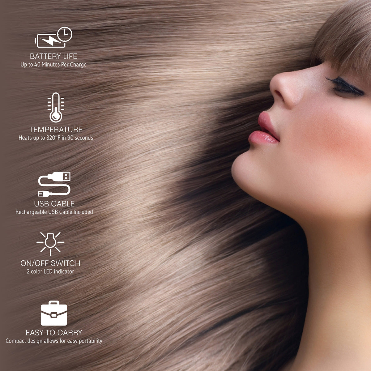 Cordless Hair Straightener - image 3