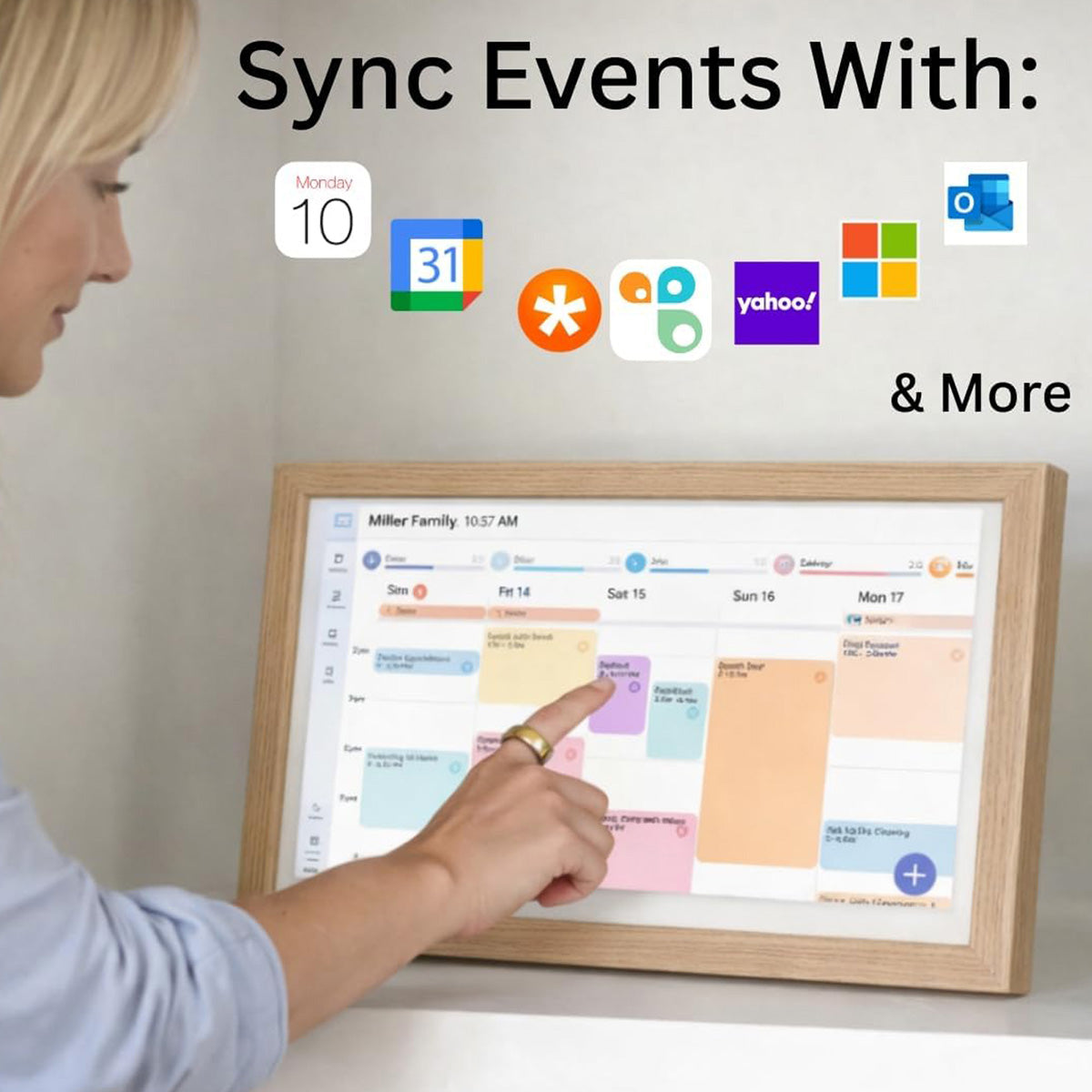 Digital Calendar and Family Frame - image 3