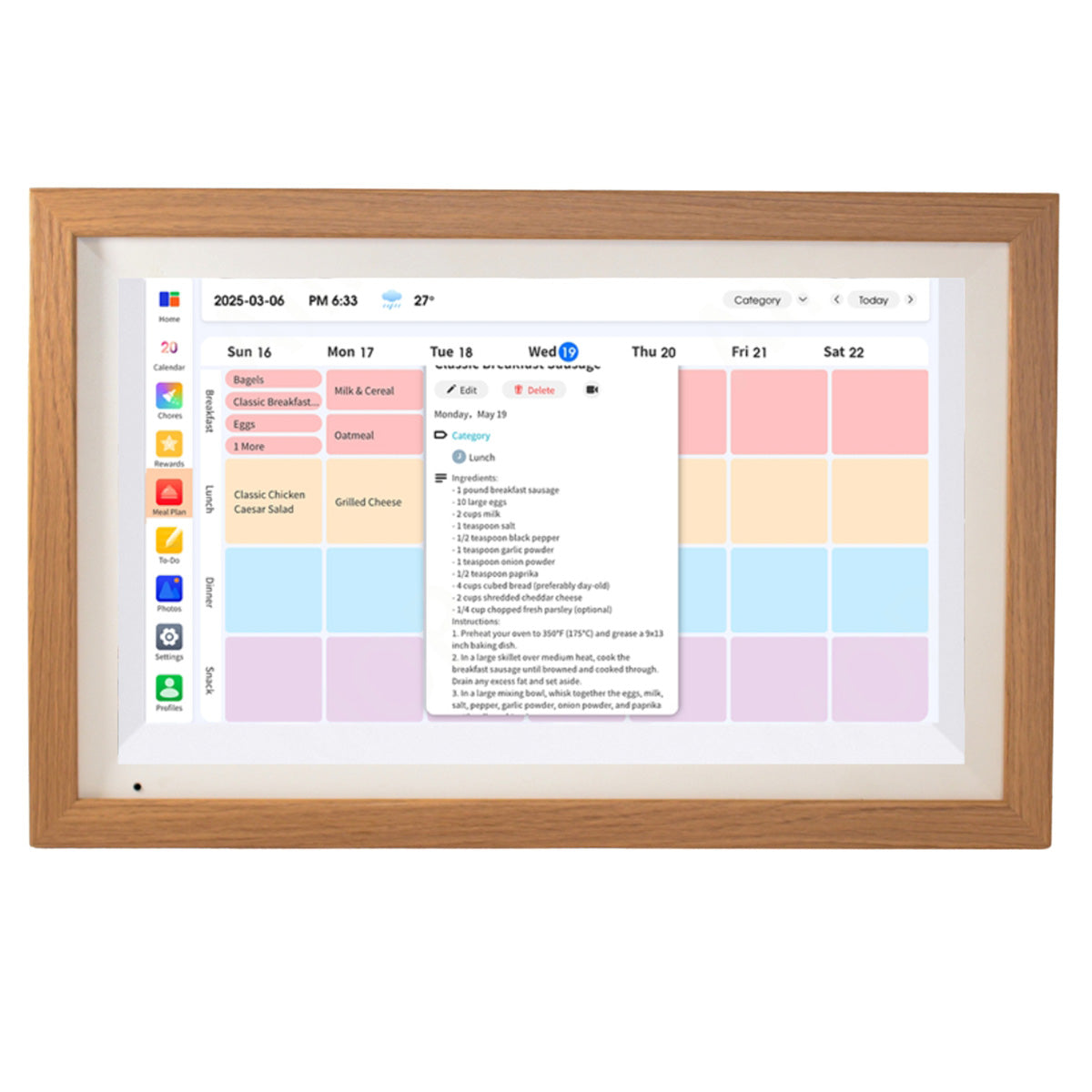 Digital Calendar and Family Frame - image 2