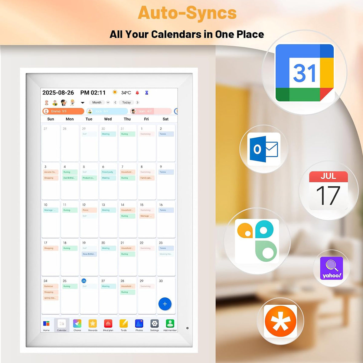 Digital Calendar and Family Frame - image 7