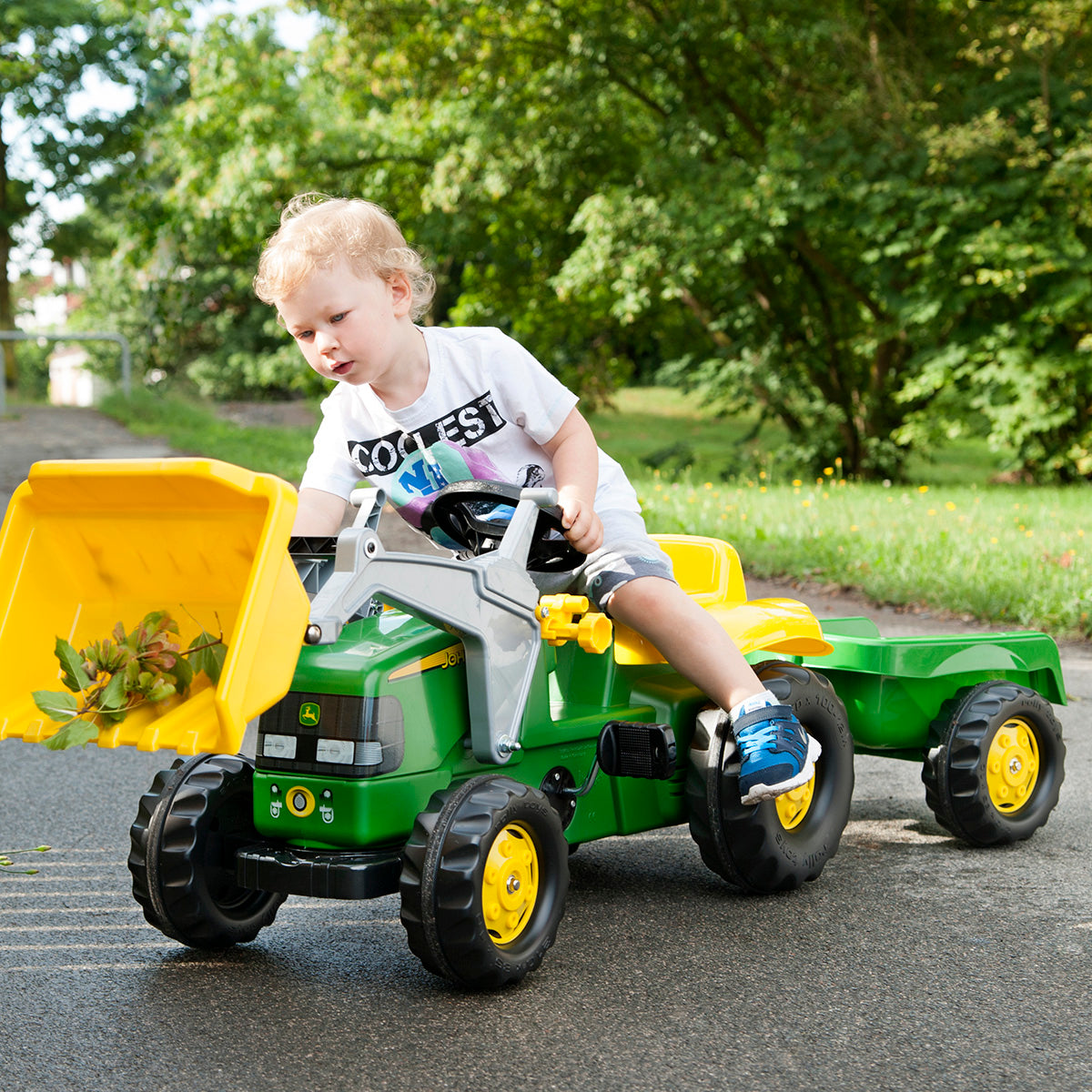 John Deere Pedal Tractor With Loader - image 3