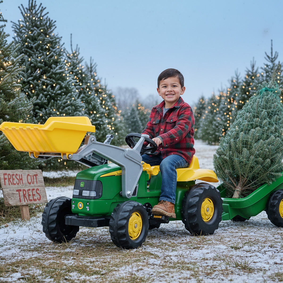 John Deere Pedal Tractor With Loader - image 5
