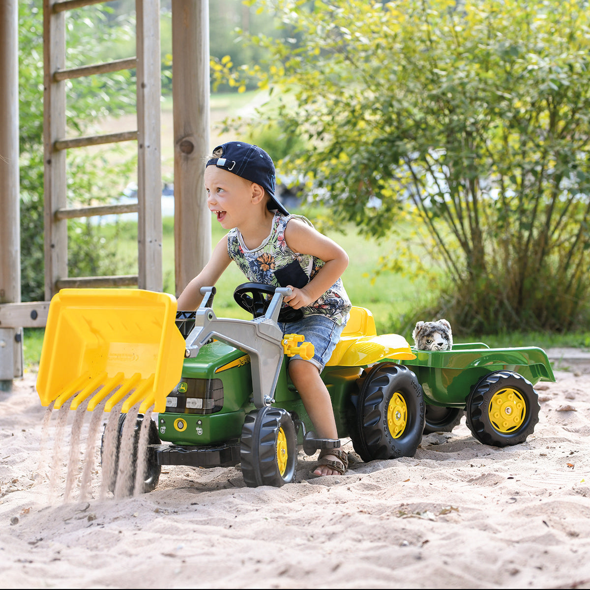 John Deere Pedal Tractor With Loader - image 9