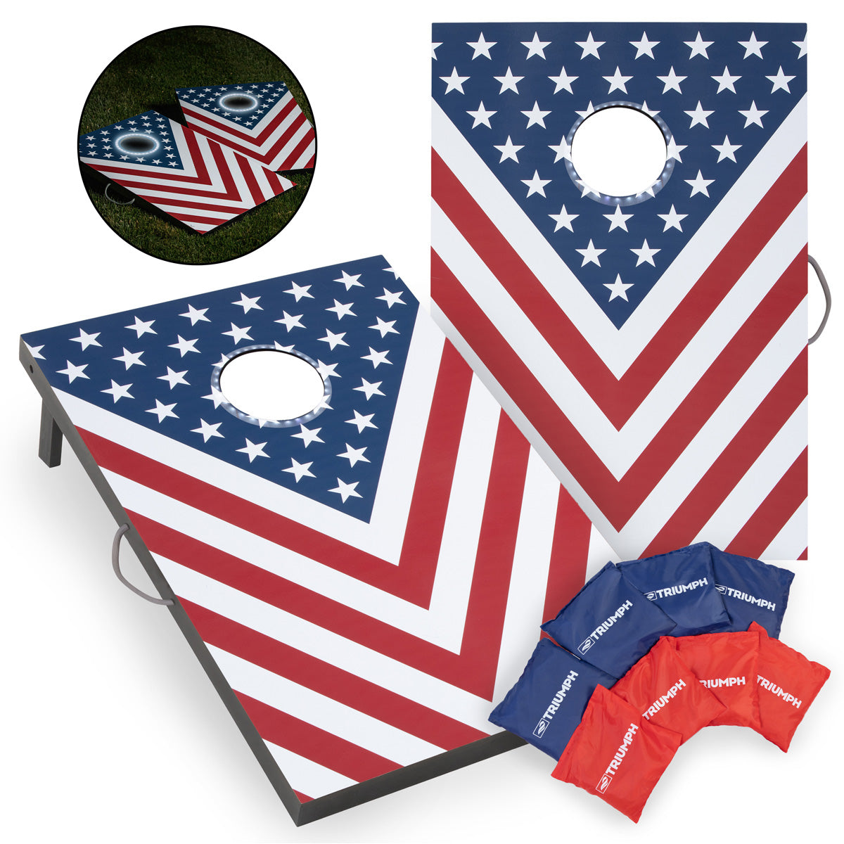 Patriotic LED 2x3 Cornhole Set - image 12