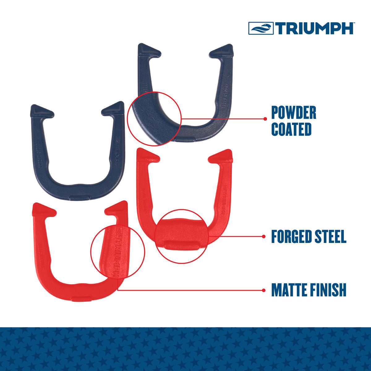 Patriotic Forged Horseshoes - image 5
