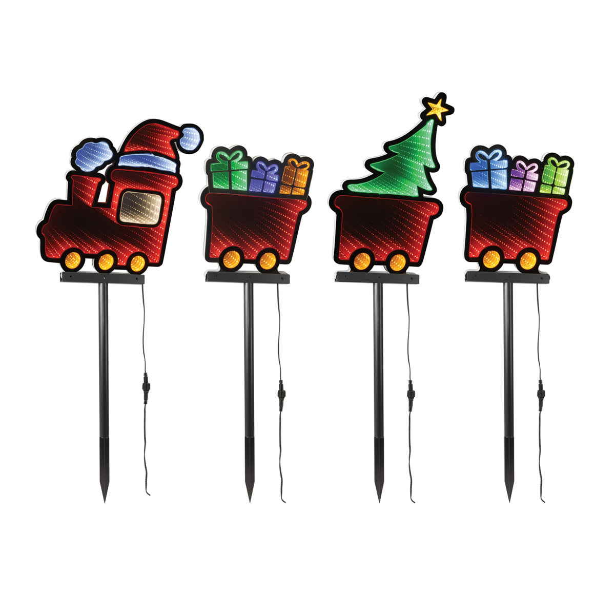 Holiday Infinity Light Lawn Stakes (Set of 4) - image 2