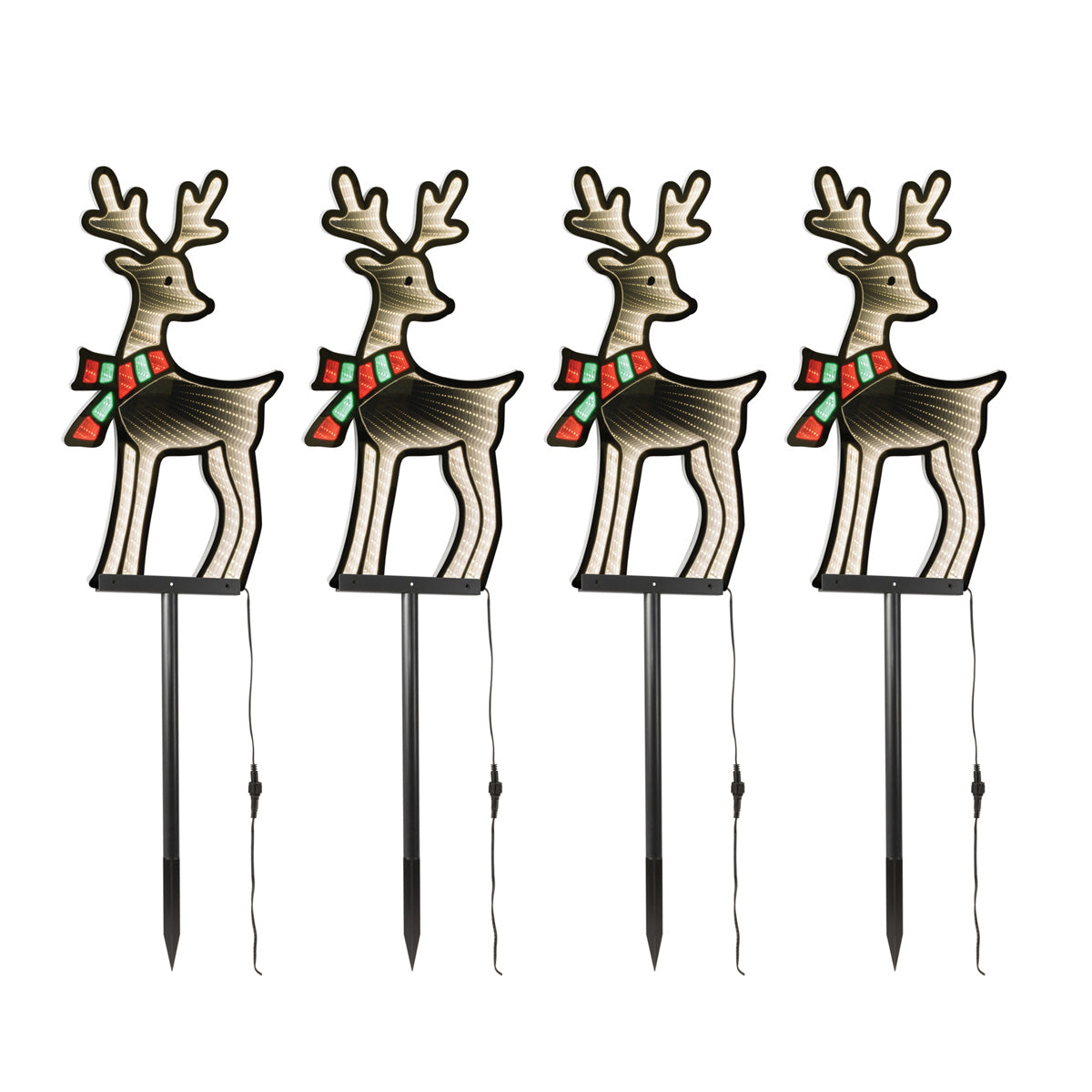 Holiday Infinity Light Lawn Stakes (Set of 4) - image 8