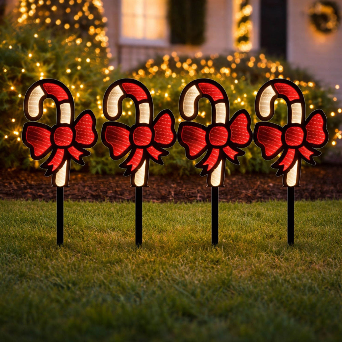 Holiday Infinity Light Lawn Stakes (Set of 4) - image 10