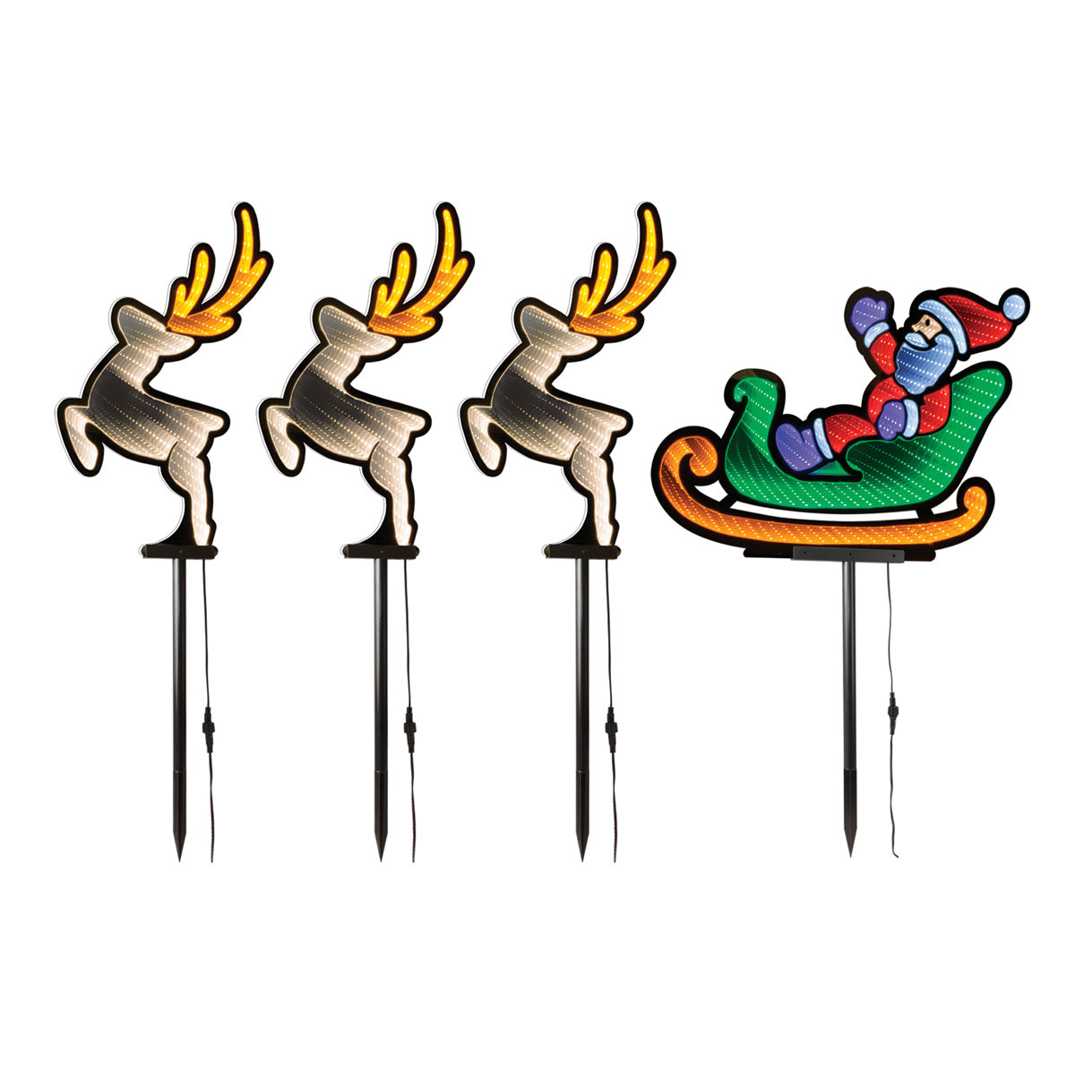 Holiday Infinity Light Lawn Stakes (Set of 4) - image 14