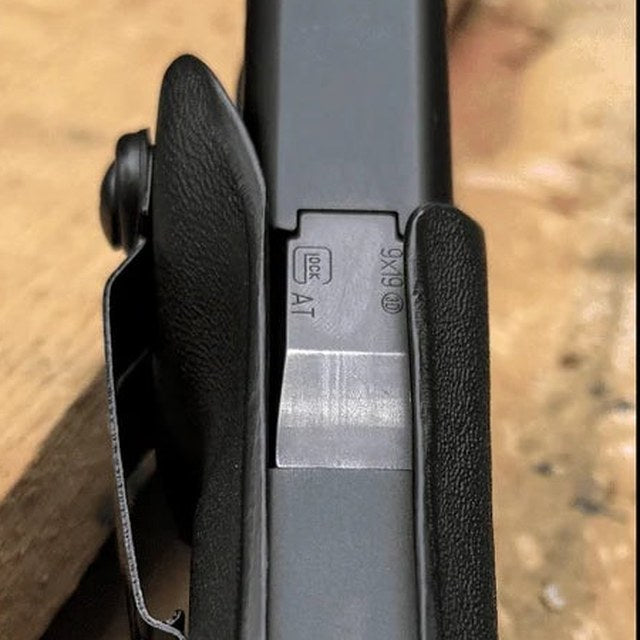 Close-up of the Kydex shell