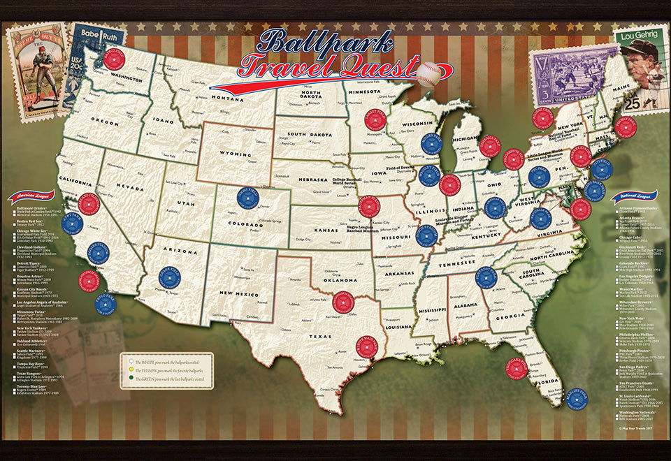 MLB Ballpark Map