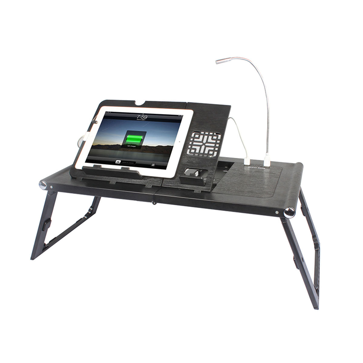 Laptop and Tablet Tray with Built-In Charger by Sharper Image - image 5