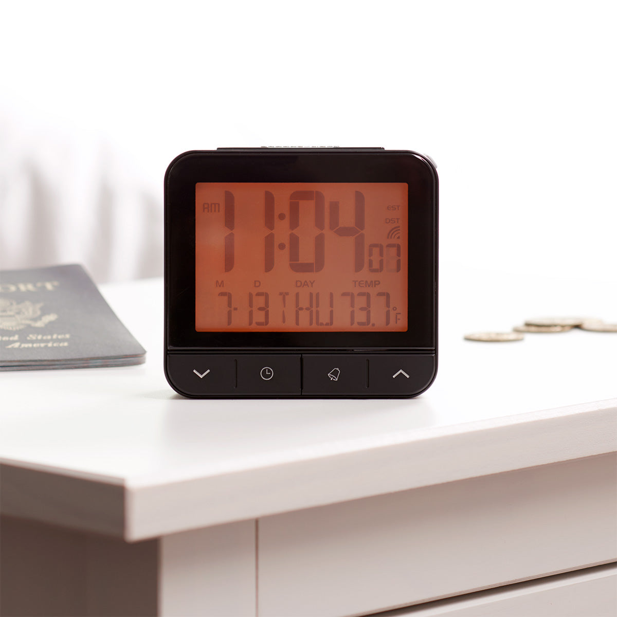 Travel Alarm Clock by Sharper Image - image 3