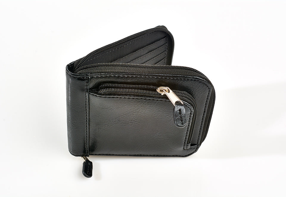 Minimalist Zippered RFID Front Pocket Wallet - image 10