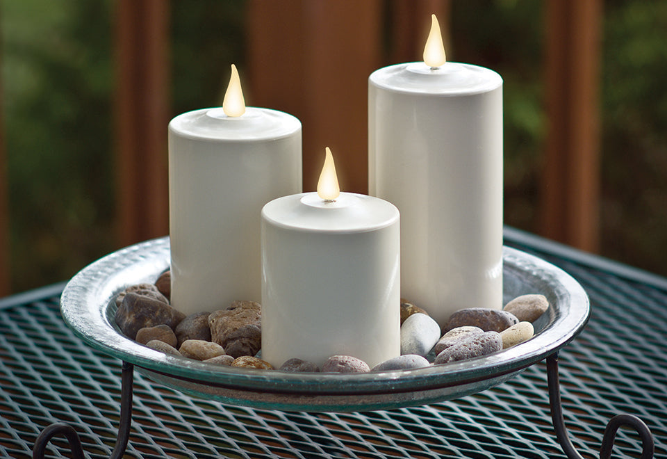 Weatherproof LED Candles (Set of 3)