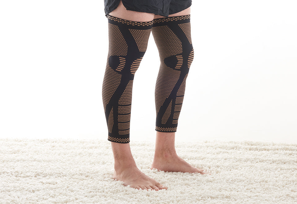 Copper Infused Full Leg Compression Sleeves by Sharper Image (Set of 2) - image 6