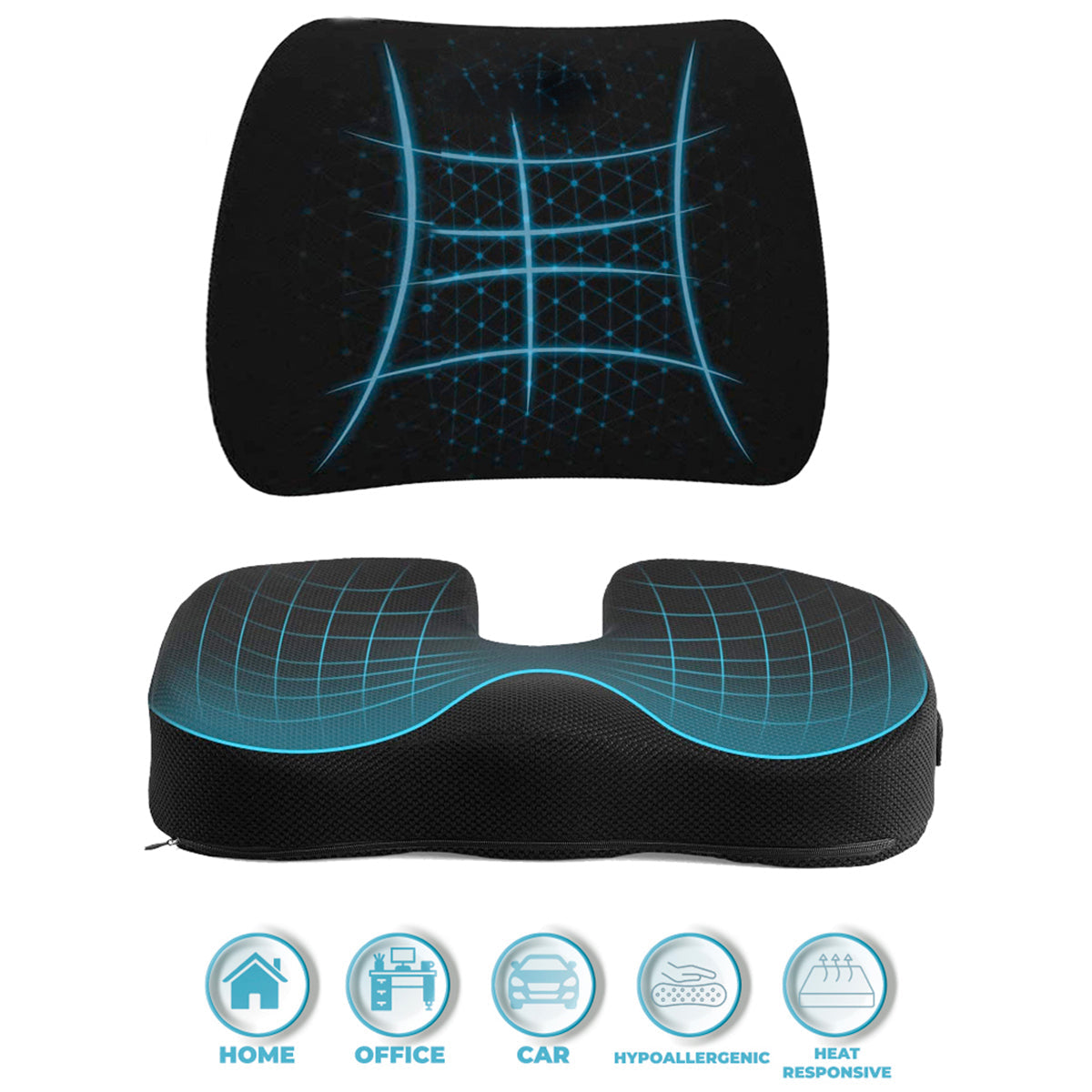 Comfort Office Chair Cushion Set - image 4