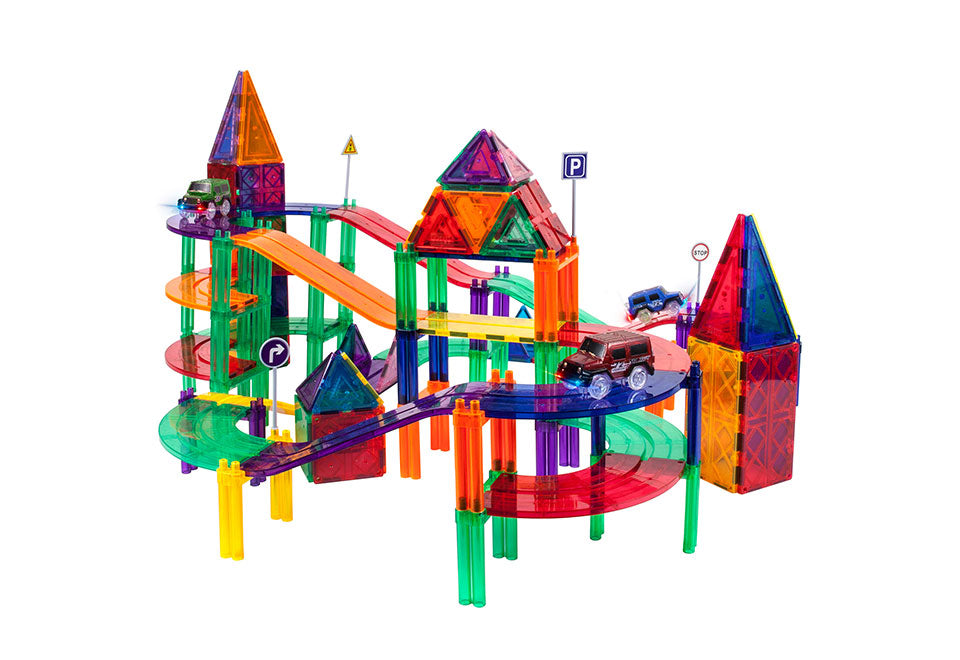 128-Piece Car and Track Set