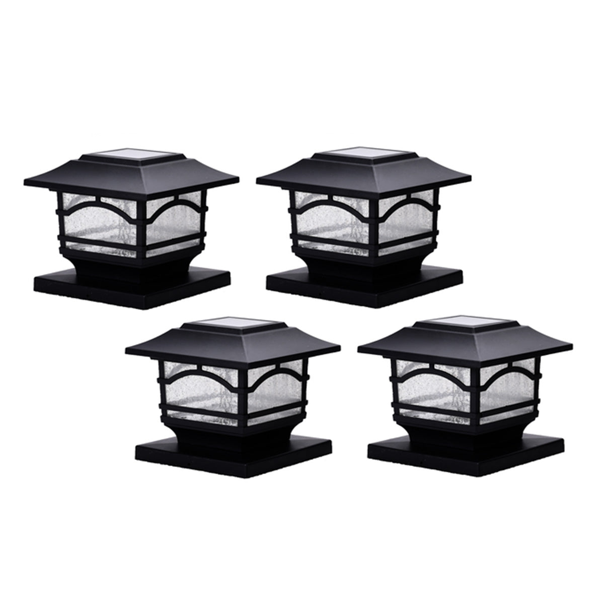 Solar Powered Post Lights (Set of 4) - image 2