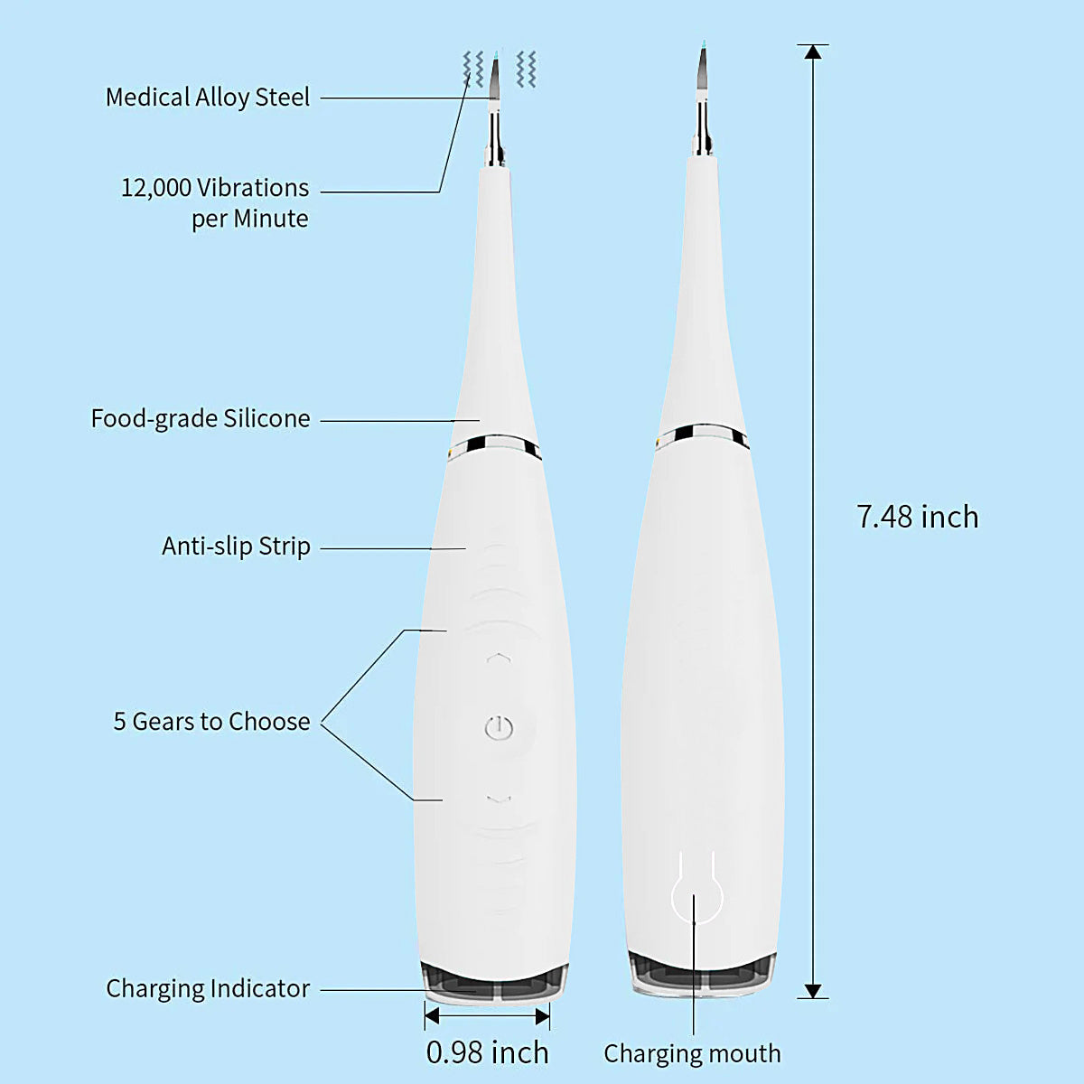 Cordless Sonic Plaque Remover - image 5