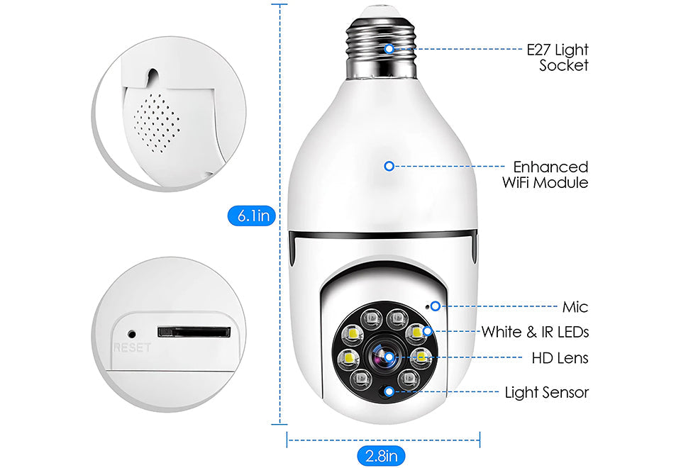 360-Degree Lightbulb Camera - image 6