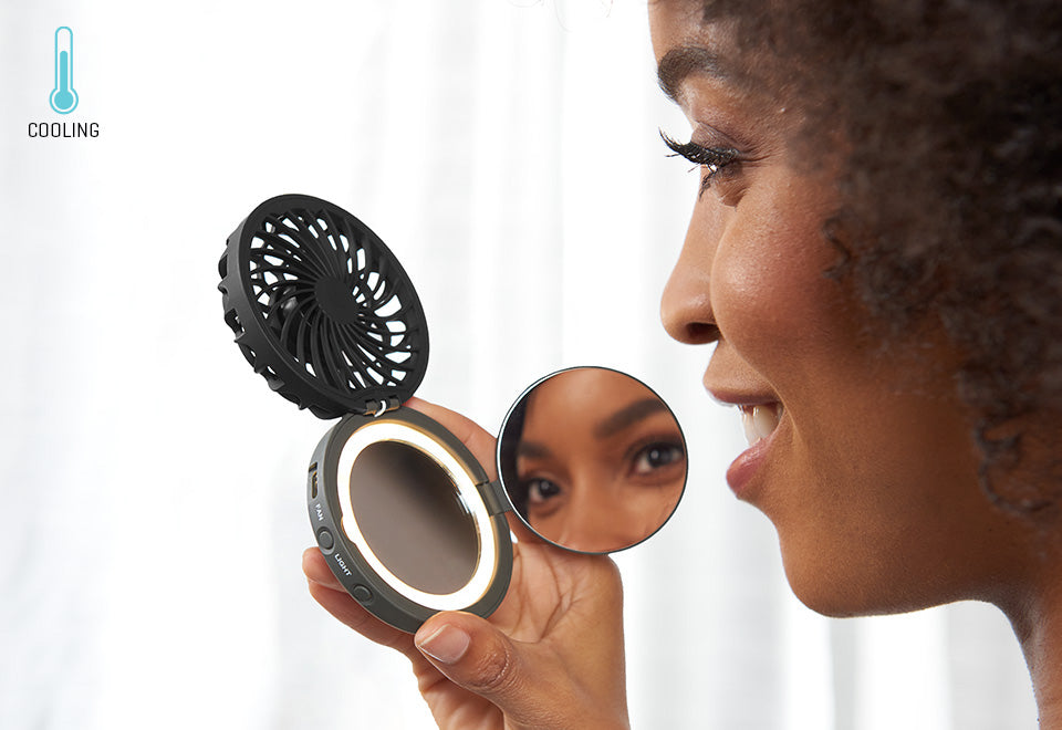 Travel Mirror Fan
