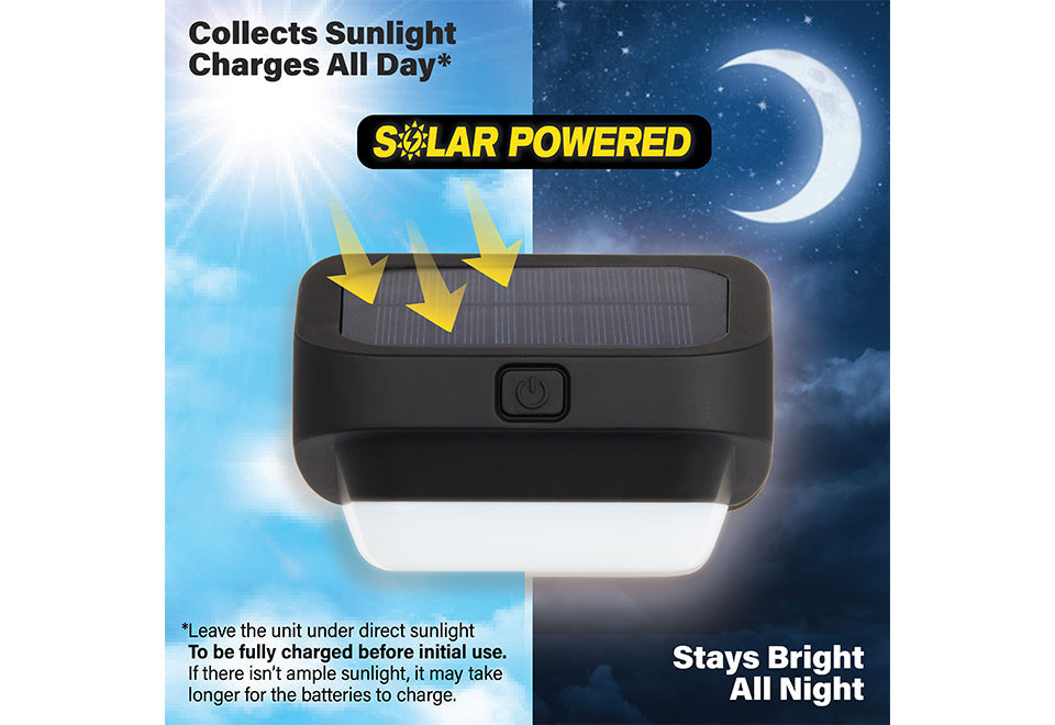 LED Solar Fence Lights (4-Pack) - image 4