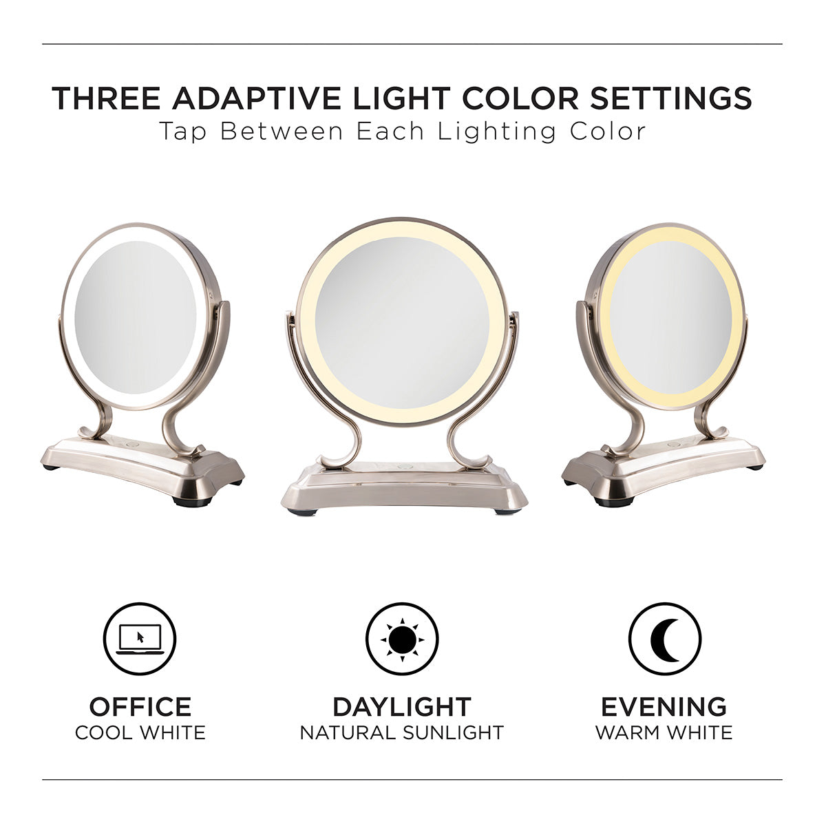LED Lighted Glamour Makeup Mirror - image 8