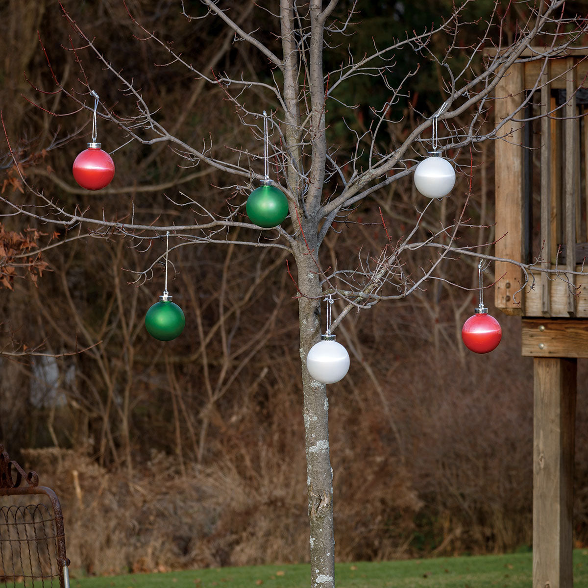 LED Outdoor Hanging Globe Ornaments (Set of 3)