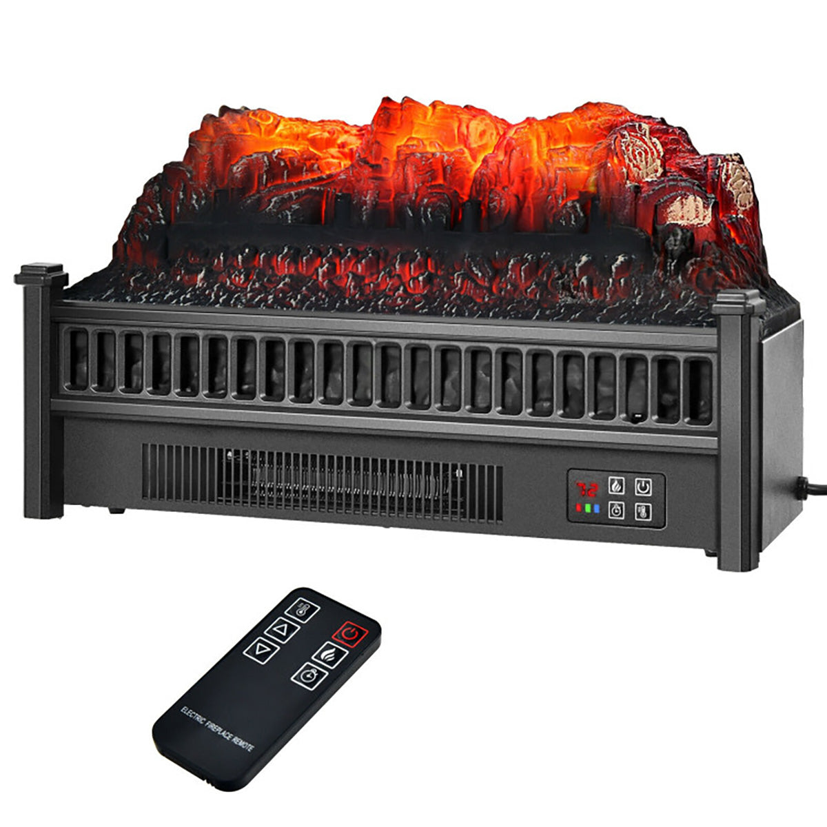 Electric Fireplace Log Set Heater