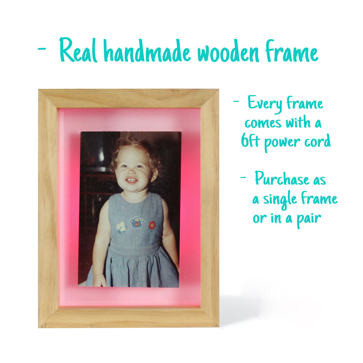 Long Distance Friendship Picture Frame Lamps (Set of 2) - image 7
