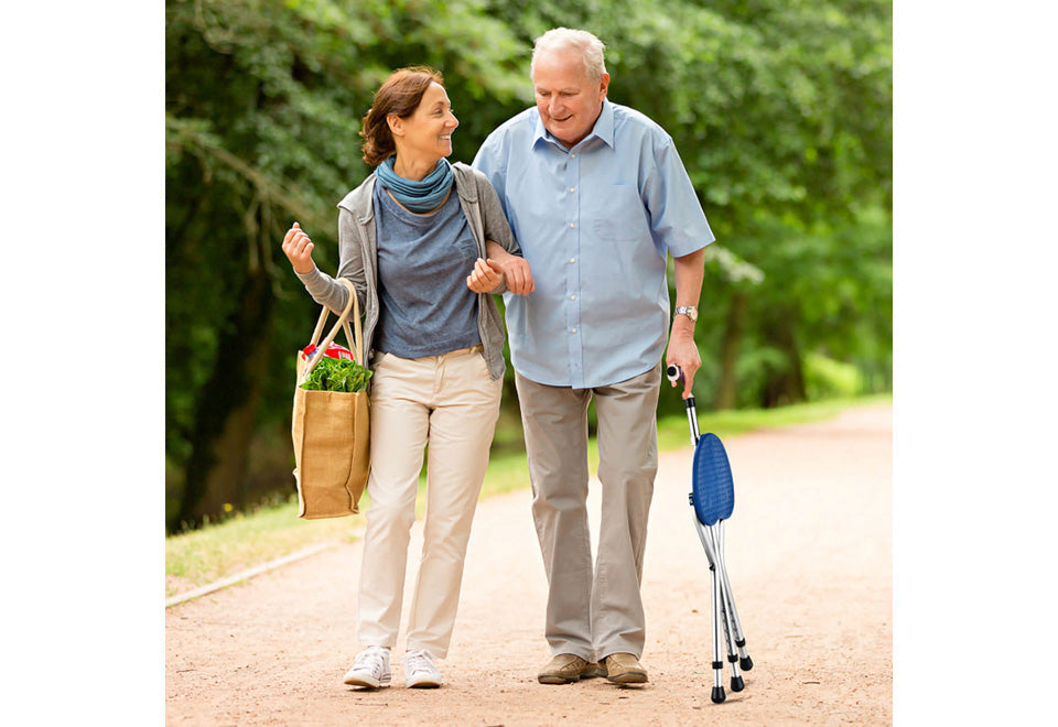 3-in-1 Walking Cane with Seat and Light
