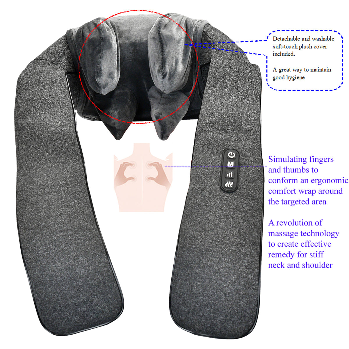 5D Neck and Shoulder Massager with Heat - image 4