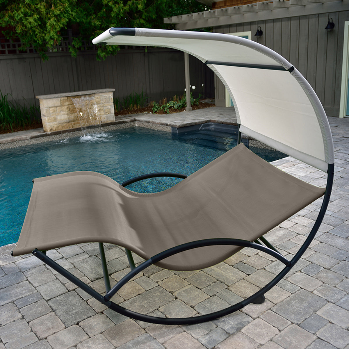 Double Chaise Rocker Lounger - image 2