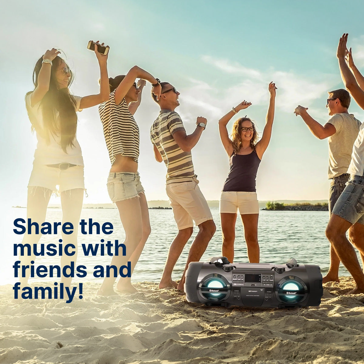 Dual Subwoofer Bluetooth Boombox - image 5