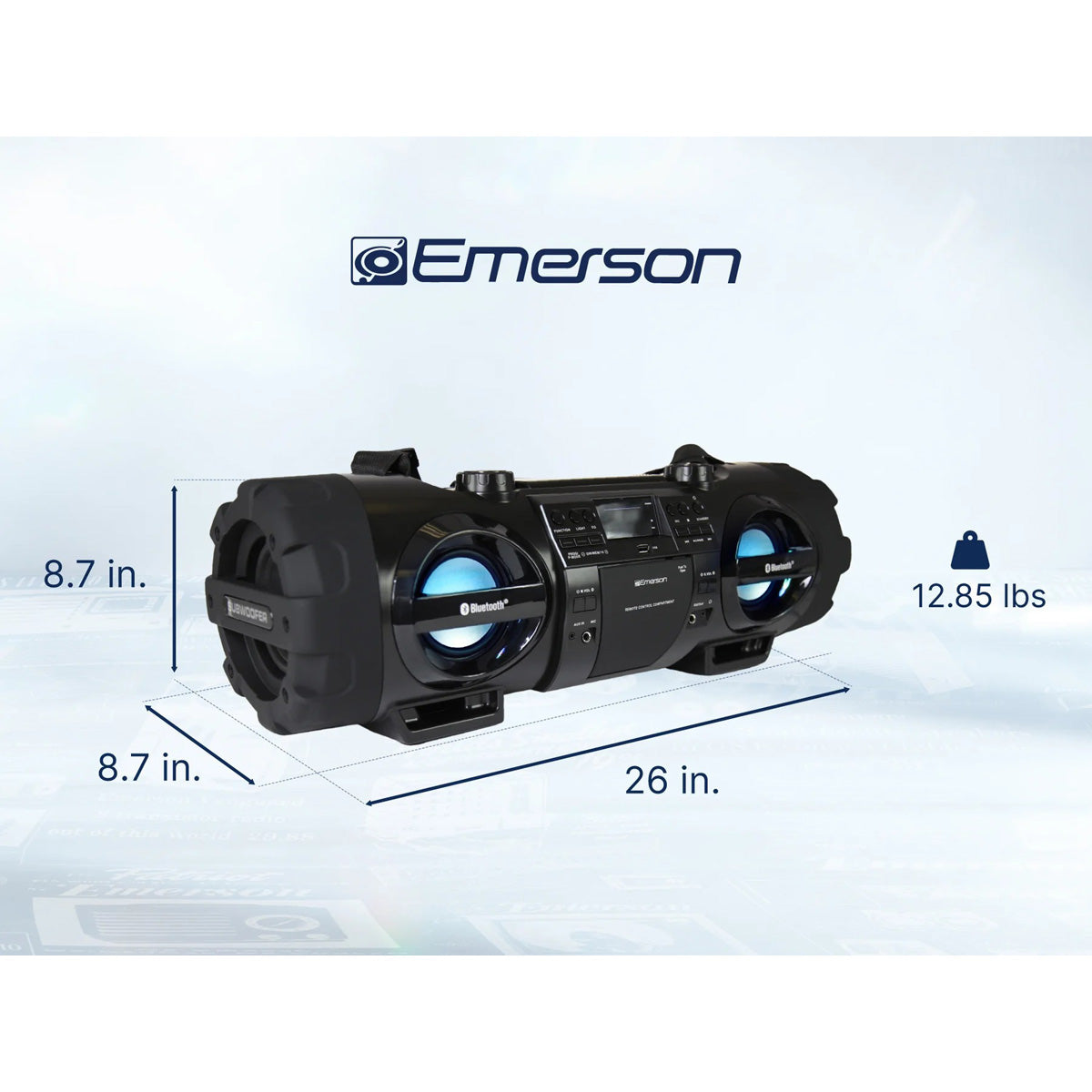 Dual Subwoofer Bluetooth Boombox - image 15
