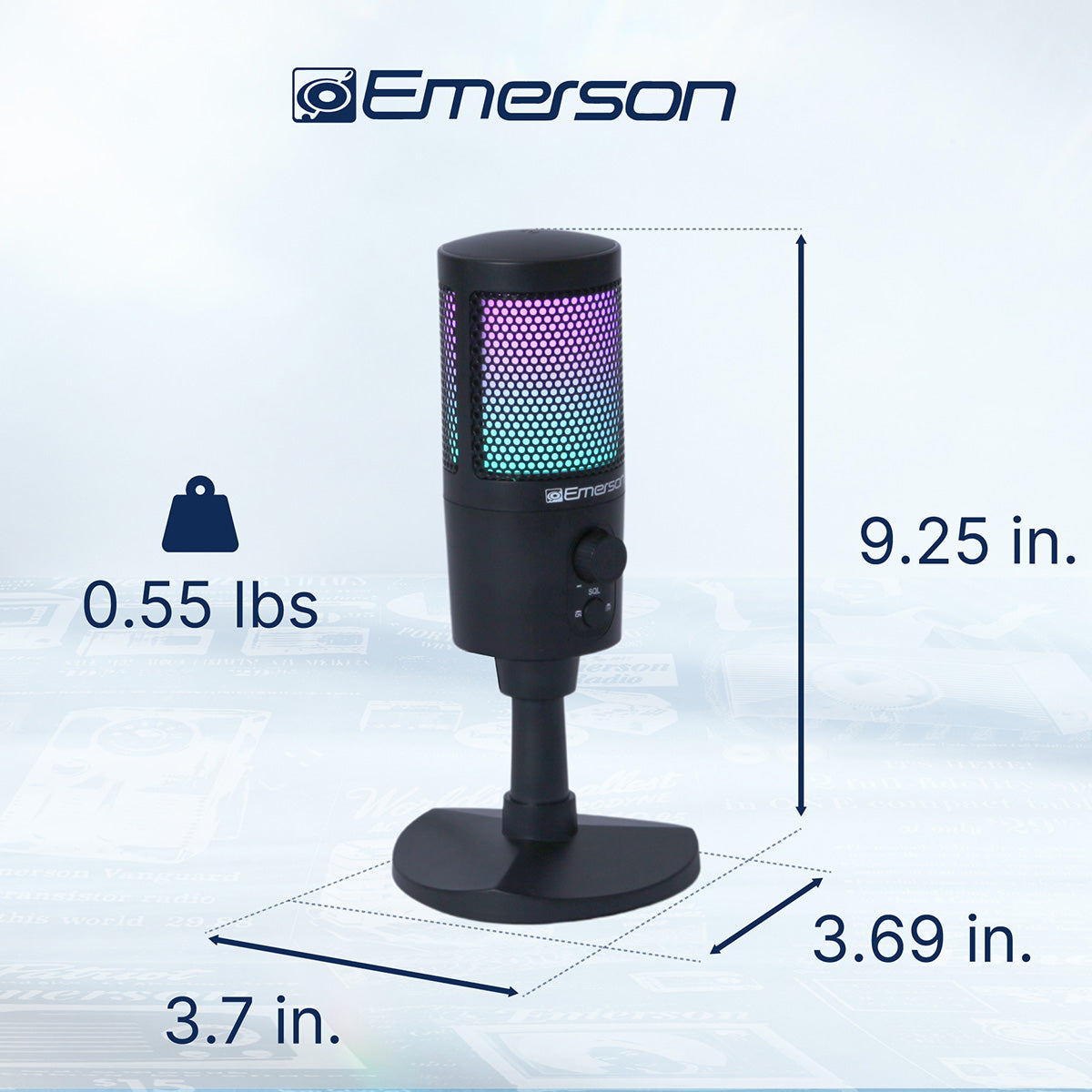 USB Gaming and Streaming Microphone with RGB Lighting - image 7