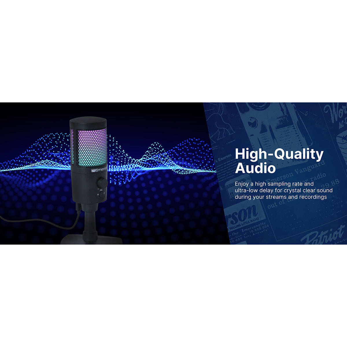 USB Gaming and Streaming Microphone with RGB Lighting - image 9