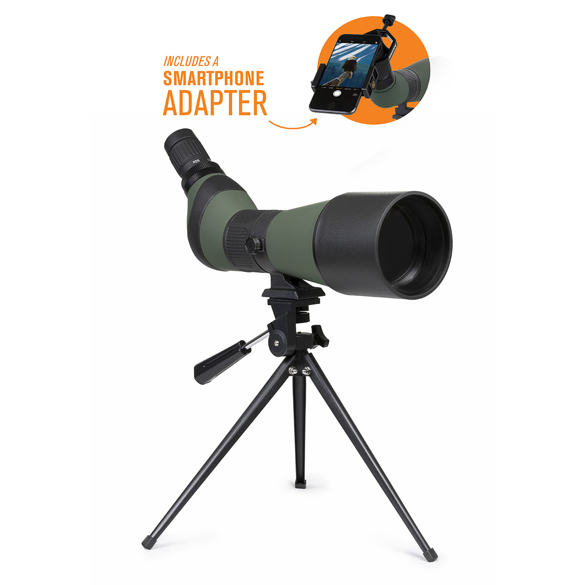 20x-60x Spotting Scope with Smartphone Adapter - image 4
