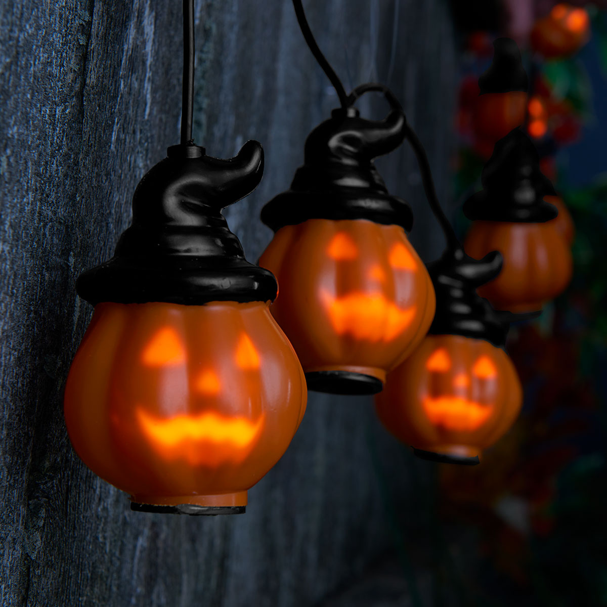 8' Animated Pumpkin String Lights