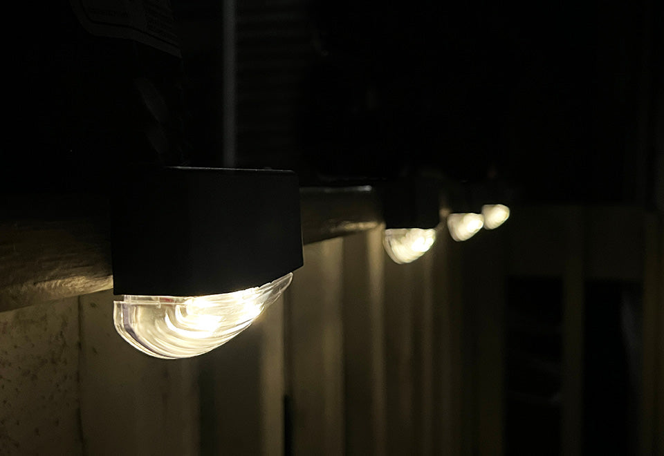 Solar Powered LED Deck Lights (Set of 4) - image 12