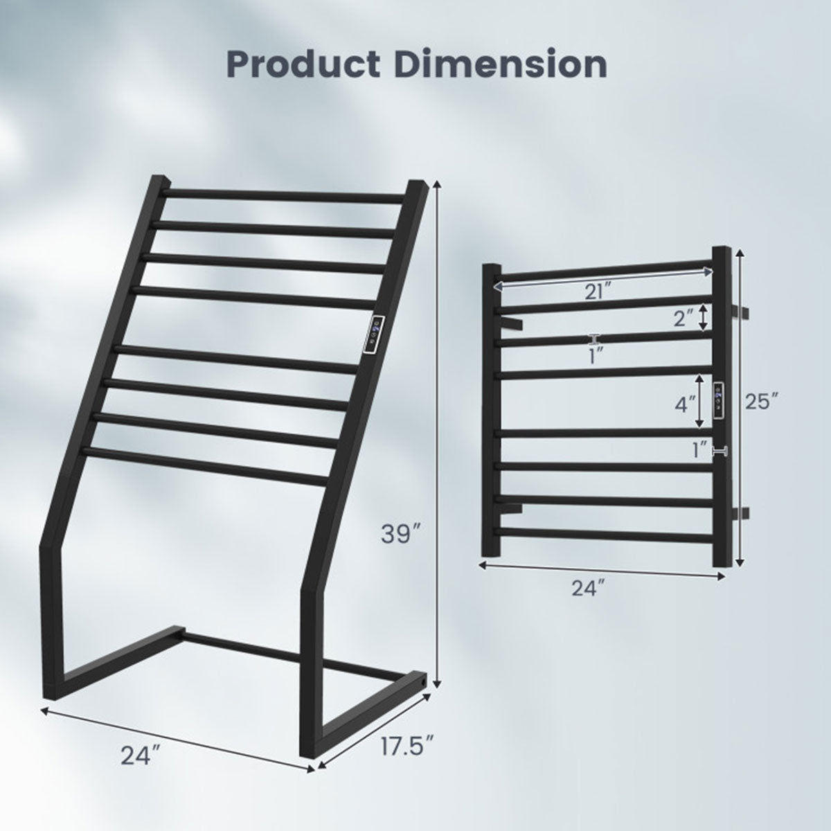 Towel Warmer Rack with LED Display - image 9