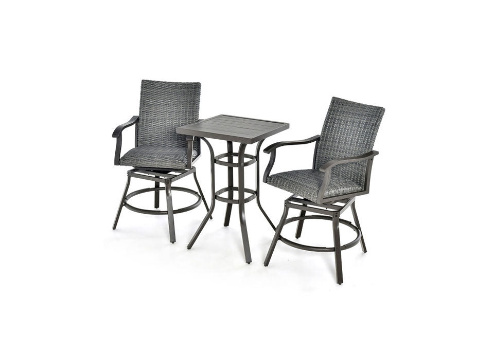 3-Piece Swivel Bar Set with 4D Air Fiber Cushions - image 10