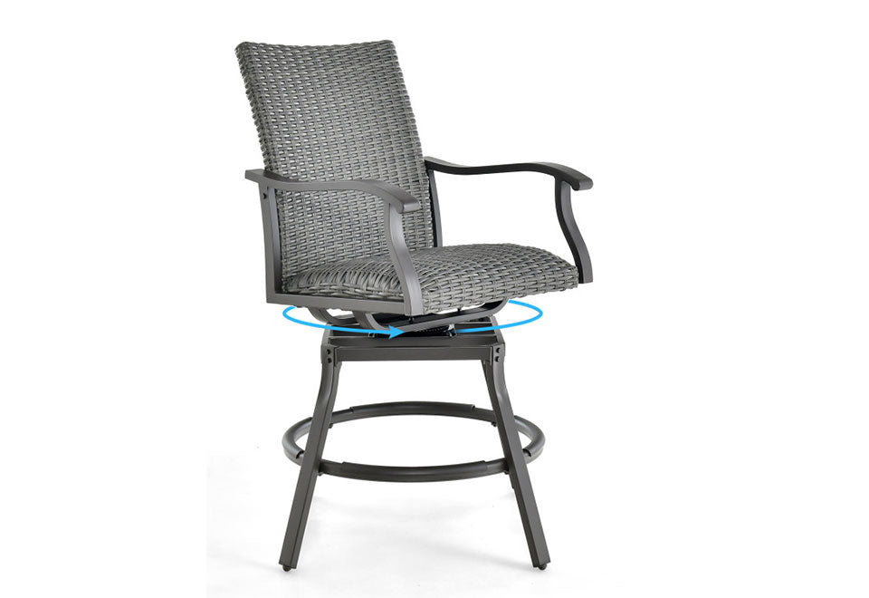3-Piece Swivel Bar Set with 4D Air Fiber Cushions - image 5