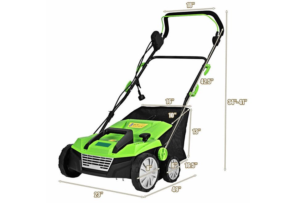 15'' Corded Electric Lawn Dethatcher - image 10